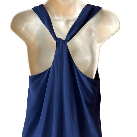 J.Crew Twist Back Criss Cross Silk Shift Dress in Night Shadow Blue Size Small - Picture 8 of 10